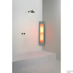 Sunshower One M Round Infrarood 140x33 Cm Inbouw - Opbouw Vlak Of Hoek Organic Grey -Baden Luxe Verkoop sunshower oneplus m organic grey hoek ir geheel