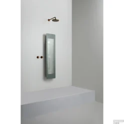 Sunshower Plus M Round Infrarood En UV-licht 140x33 Cm Inbouw - Opbouw Vlak Of Hoek Organic Grey -Baden Luxe Verkoop sunshower oneplus m organic grey opbouw uit geheel 2