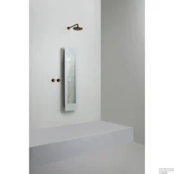 Sunshower One M Round Infrarood 140x33 Cm Inbouw - Opbouw Vlak Of Hoek White -Baden Luxe Verkoop sunshower oneplus m white opbouw uit geheel