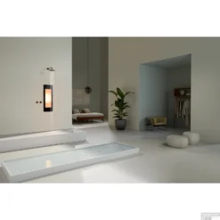 Sunshower Plus S Round Infrarood En UV-licht 95x33 Cm Inbouw - Opbouw Vlak Of Hoek Black -Baden Luxe Verkoop sunshower oneplus s black inbouw ir set 2