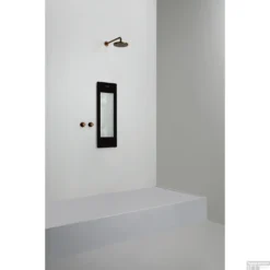 Sunshower One S Round Infrarood 95x33 Cm Inbouw - Opbouw Vlak Of Hoek Black -Baden Luxe Verkoop sunshower oneplus s black inbouw uit geheel