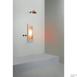 Sunshower Plus S Round Infrarood En UV-licht 95x33 Cm Inbouw - Opbouw Vlak Of Hoek Sand White -Baden Luxe Verkoop sunshower oneplus s sand white inbouw ir geheel 1