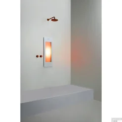 Sunshower Plus S Round Infrarood En UV-licht 95x33 Cm Inbouw - Opbouw Vlak Of Hoek White -Baden Luxe Verkoop sunshower oneplus s white inbouw ir geheel 2