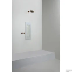 Sunshower Plus S Round Infrarood En UV-licht 95x33 Cm Inbouw - Opbouw Vlak Of Hoek White -Baden Luxe Verkoop sunshower oneplus s white inbouw uit geheel 2