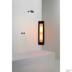 Sunshower One M Round Infrarood 140x33 Cm Inbouw - Opbouw Vlak Of Hoek Black -Baden Luxe Verkoop sunshoweroneplus m black hoek ir geheel