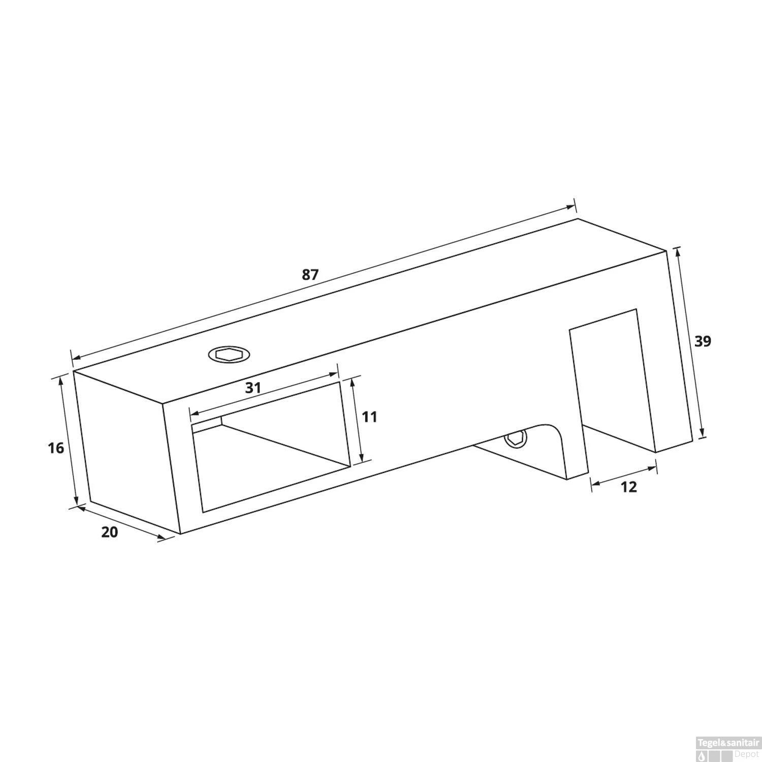 T-Koppelstuk Just Creating T.b.v. Stabilisatiestang RVS 2 T-Koppelstuk Just Creating T.b.v. Stabilisatiestang RVS - Afbeelding 2
