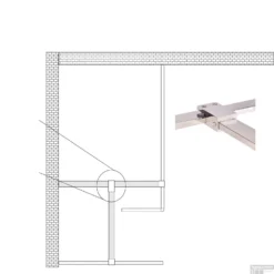 Teekoppeling / Plafond Chroom Tbv Stabilisatiestang 10 Teekoppeling / Plafond Chroom Tbv Stabilisatiestang -Baden Luxe Verkoop t stuk voor plafond montage of om stangen haaks te koppelen technisch