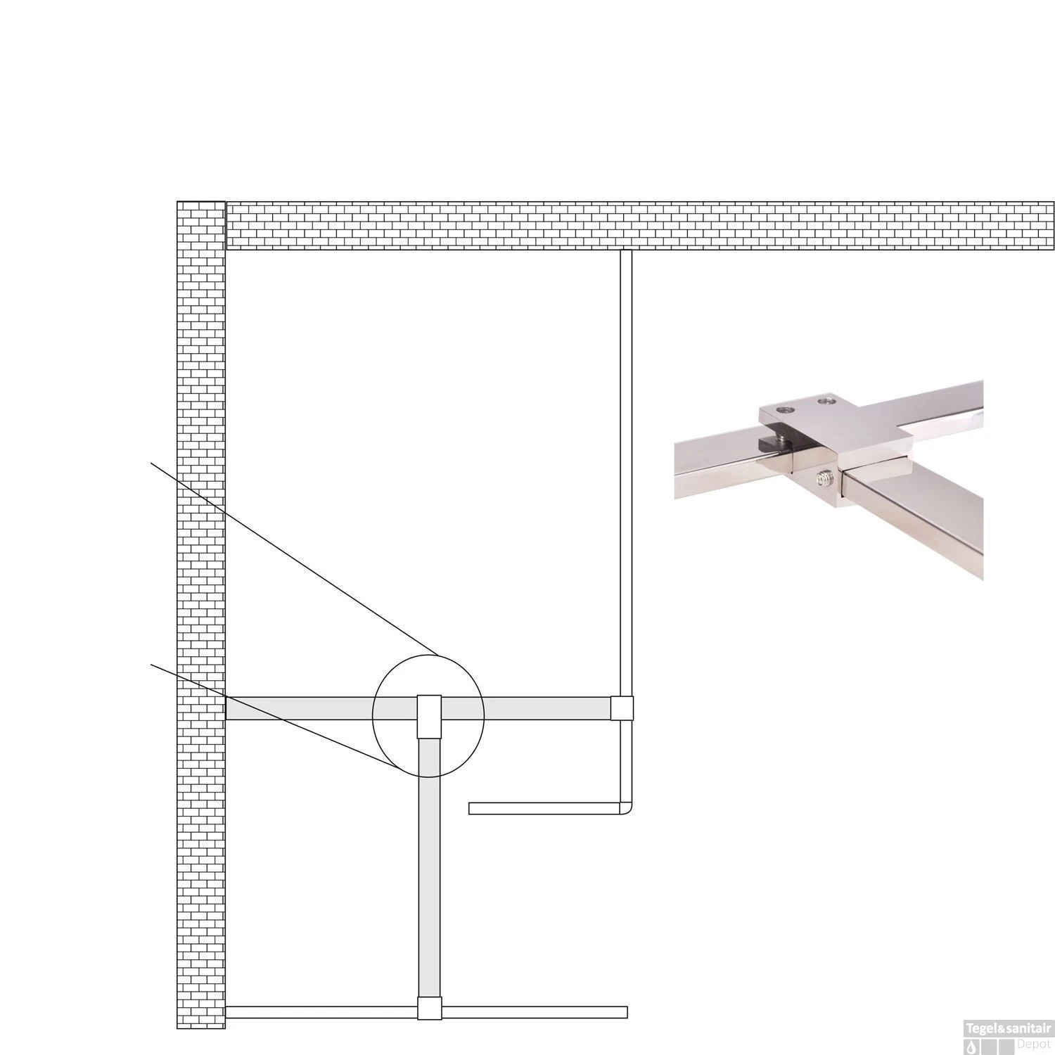 Teekoppeling / Plafond Chroom Tbv Stabilisatiestang 5 Teekoppeling / Plafond Chroom Tbv Stabilisatiestang - Afbeelding 5