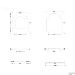 Toiletzitting Salenzi Form Slim Mat Roze -Baden Luxe Verkoop tech 1 3