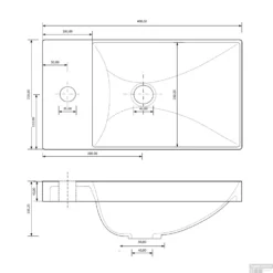ACTIE BWS Fonteinmeubel | Paris | 40cm | Rustiek Eiken -Baden Luxe Verkoop tech fonteinbak 2