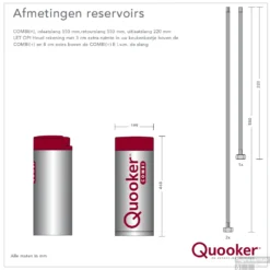 Quooker Reservoir Combi 2.2-E Boiler EQR (alleen De Boiler) -Baden Luxe Verkoop technische specificaties combi 1
