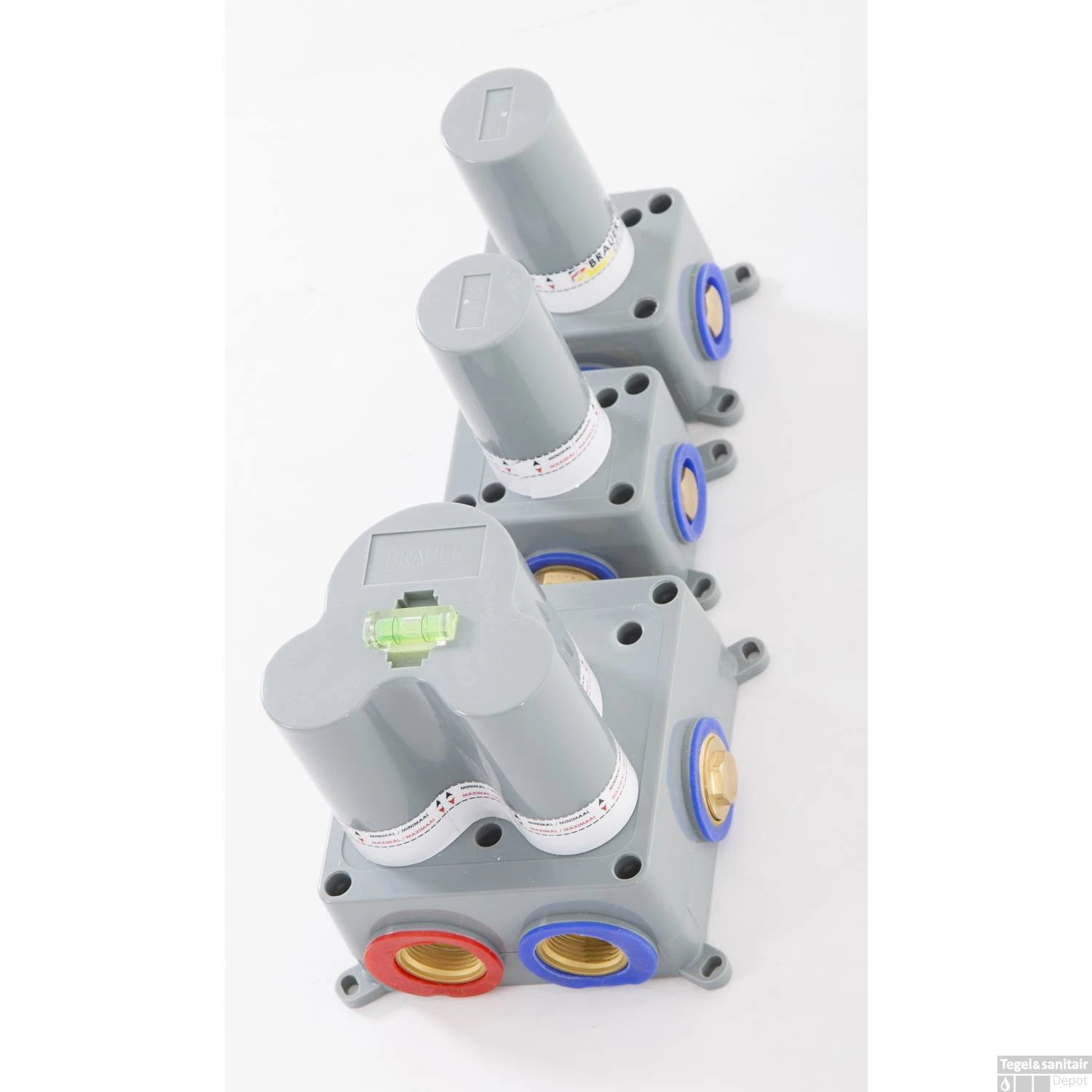 Thermostatisch Inbouwdoucheset Brauer Brushed 20cm Hoofddouche Plafondarm Staafhanddouche Op Glijstang Geborsteld RVS - Afbeelding 3