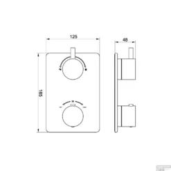 Thermostatisch Inbouwdoucheset BWS Plafonduitloop Rond 20 Cm Geborsteld Koper -Baden Luxe Verkoop thermostatisch inbouwdoucheset bws plafonduitloop rond 20 cm geborsteld koper tech