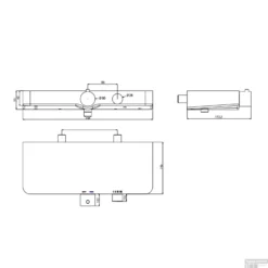 Thermostatische Douchekraan Schutte Ocean Met Planchet Chroom Antraciet -Baden Luxe Verkoop thermostatische douchemengkraan schutte ocean met planchet chroom antraciet tech