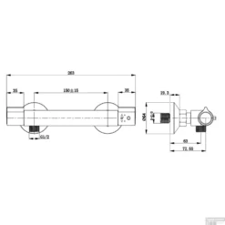 Thermostatische Douchekraan Schutte Vico Chroom -Baden Luxe Verkoop thermostatische douchemengkraan schutte vico chroom tech