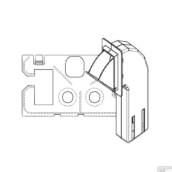Toiletblokhouder Tbv Geberit Up100 (delta Drukplaten) -Baden Luxe Verkoop toiletblokhouder up100.1