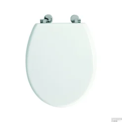 Toiletzitting Allibert Bolivia Geperst Hout 36,2x5,2x45 Cm Gelakt Wit