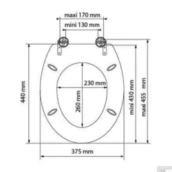 Toiletzitting Allibert Decor Newspaper 37,3x6,1x45,2 Cm MDF Inox Scharnieren -Baden Luxe Verkoop toiletbril allibert decor newspaper tech