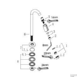 Toiletkraan XL Wiesbaden Victoria 1/2" Geborsteld Messing -Baden Luxe Verkoop toiletkraan xl wiesbaden victoria 12 geborsteld messing tech1