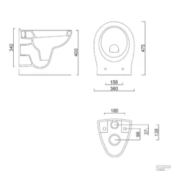 Grohe Rapid SL Toiletset Set02 B&W Compact Met Grohe Arena Of Skate Drukplaat -Baden Luxe Verkoop toiletpot boss en wessing compact 0271755 tech 1