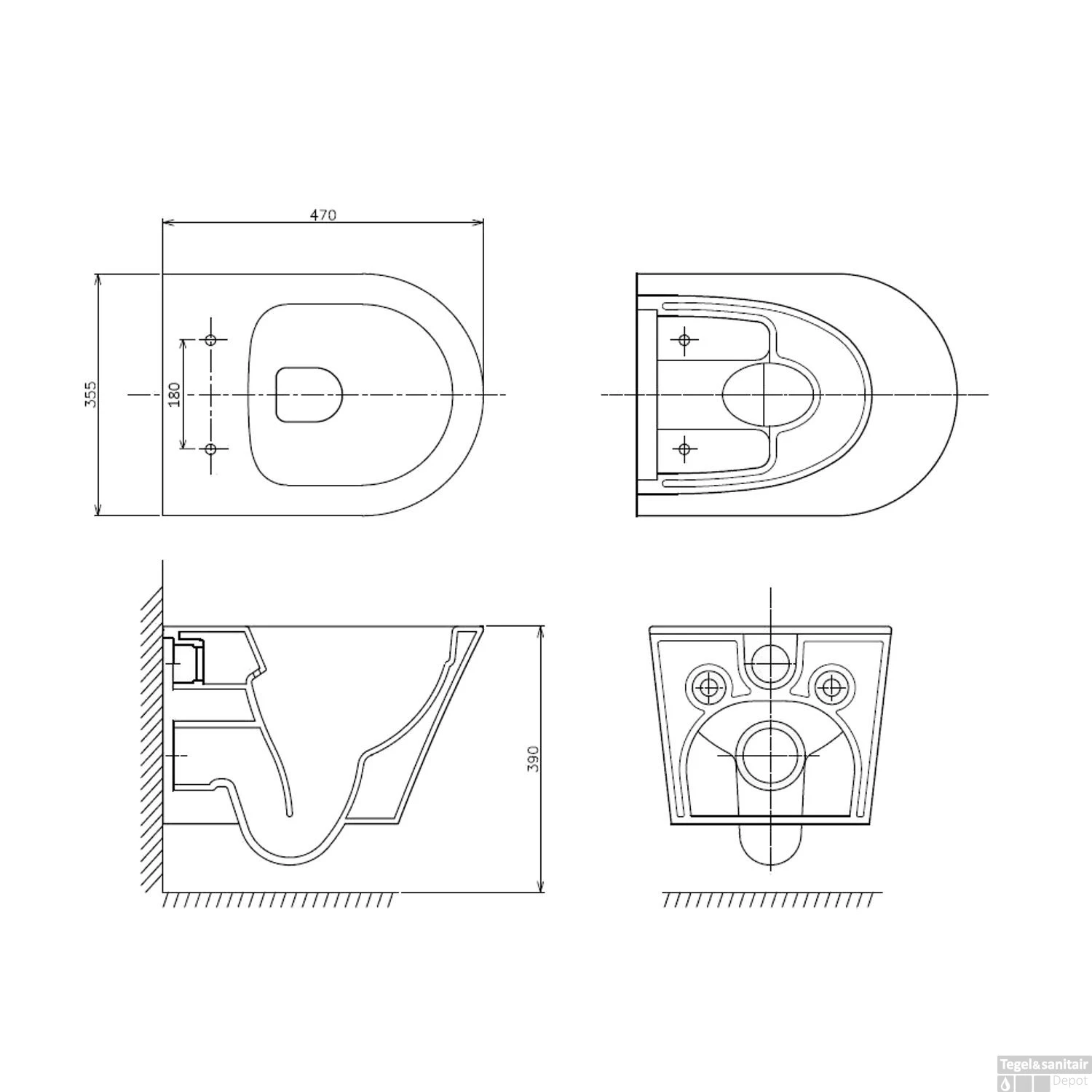 Geberit UP320 Toiletset Set18 Wiesbaden Vesta Junior Rimless 47cm Met Matzwarte Drukplaat 6 Geberit UP320 Toiletset Set18 Wiesbaden Vesta Junior Rimless 47cm Met Matzwarte Drukplaat - Afbeelding 6