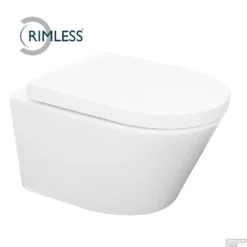 Geberit UP320 Toiletset Compleet | Inbouwreservoir | Wandcloset Wiesbaden Vesta Randloos 52cm | Set24 Met Drukplaat -Baden Luxe Verkoop toiletpot wiesbaden vesta rimless 52cm 32.3450 21