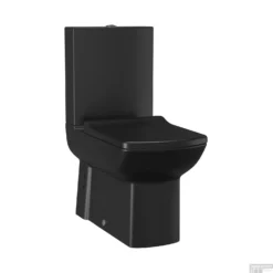 Toiletpot Boss & Wessing Lara Staand Tbv Duoblok AO Mat Zwart