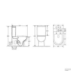 Toiletpot Differnz Staand Duoblok Rimless Mat Zwart -Baden Luxe Verkoop toiletpot differnz staant duoblok rimless mat zwart tech
