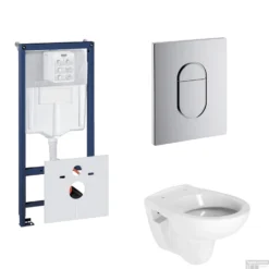 Grohe Rapid SL Toiletset Set02 B&W Compact Met Grohe Arena Of Skate Drukplaat -Baden Luxe Verkoop toiletset grohe rapid sl set02 shop 2