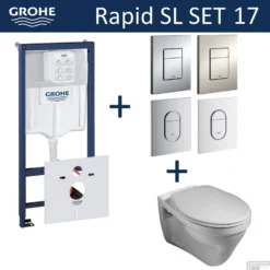 Grohe Rapid SL Toiletset Set17 Gustavsberg Saval Vlakspoel Met Grohe Arena Of Skate Drukplaat
