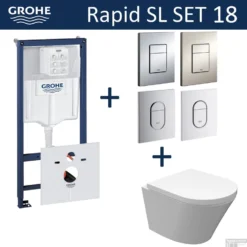 Grohe Rapid SL Toiletset Set18 Wiesbaden Vesta Junior Rimless 47 Cm Met Grohe Arena Of Skate Drukplaat