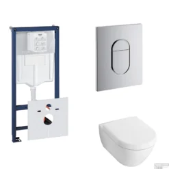 Grohe Rapid SL Toiletset Set20 Villeroy & Boch Subway 2.0 Diepspoel Met Grohe Arena Of Skate Drukplaat -Baden Luxe Verkoop toiletset grohe rapid sl set20 shop 1