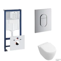 Grohe Rapid SL Toiletset Set21 Villeroy & Boch Subway 2.0 Compact Met Grohe Arena Of Skate Drukplaat -Baden Luxe Verkoop toiletset grohe rapid sl set21 shop 1