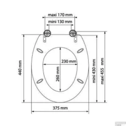 Toiletzitting Allibert Decor Orchidee 37,3x5,6x44,8 Cm MDF Inox Scharnieren -Baden Luxe Verkoop toiletzitting allibert decor new york tech 1
