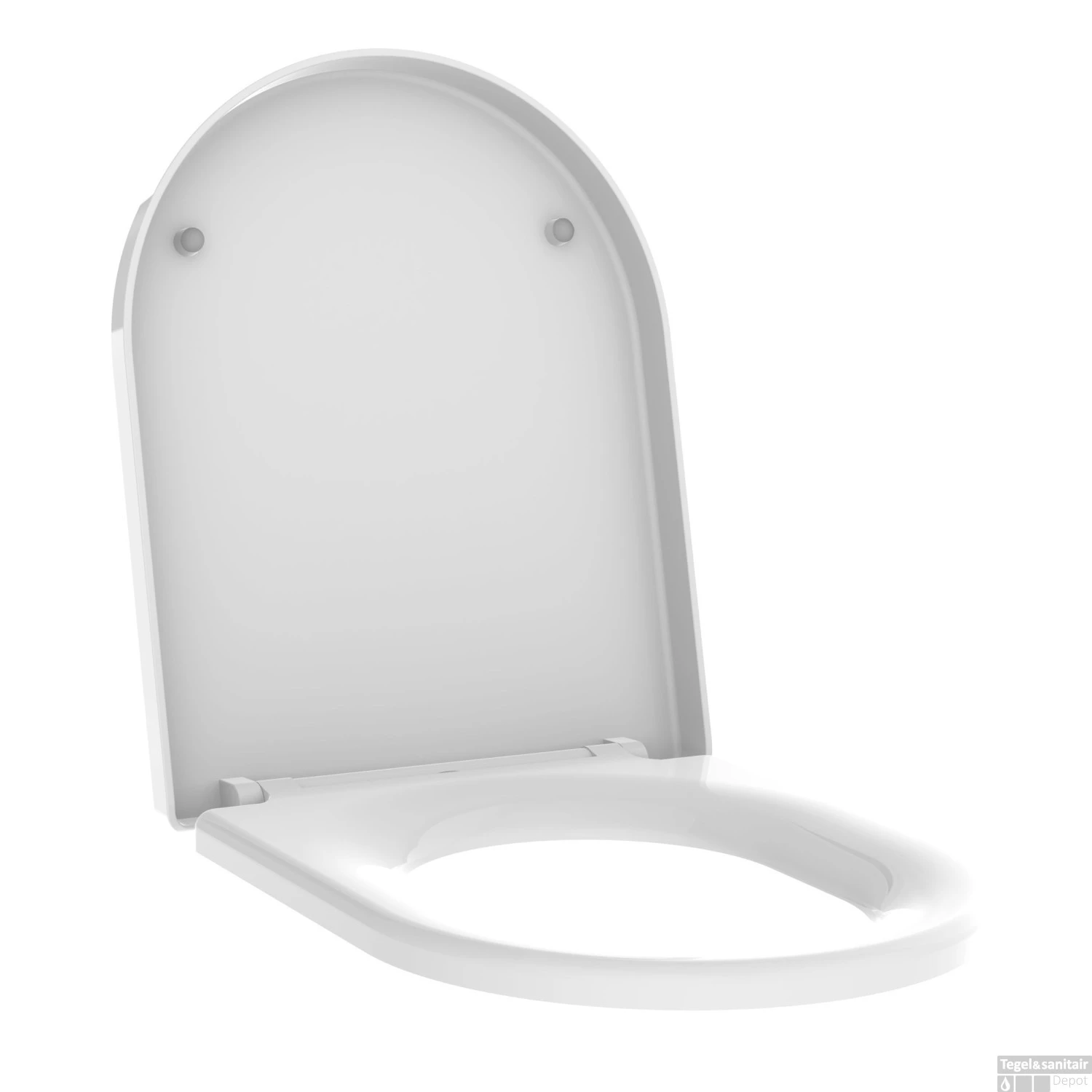 Toiletzitting Allibert Kobeo 36x4,5x47 Cm Soft Close Glanzend Wit