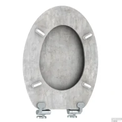 Toiletzitting Allibert Naturo 36,7x5x45 Cm Licht Beton -Baden Luxe Verkoop toiletzitting allibert naturo 36 7x5x45 cm licht beton sfeer2