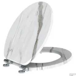 Toiletzitting Allibert Naturo 36,7x5x45 Cm Wit Marmer