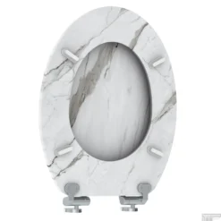 Toiletzitting Allibert Naturo 36,7x5x45 Cm Wit Marmer -Baden Luxe Verkoop toiletzitting allibert naturo 36 7x5x45 cm wit marmer sfeer3