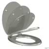 Toiletzitting Allibert Silver Geperst Hout Soft Close Zilver