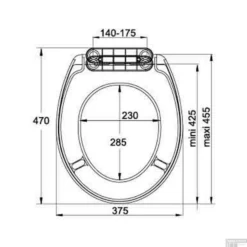 Toiletzitting Allibert Stability Afklikbaar 38x5x45,5 Cm Soft-Close Kunststof Wit -Baden Luxe Verkoop toiletzitting allibert stability glanzend wit tech