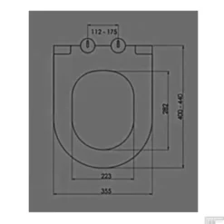 Toiletzitting Sanicare Rondo SLIM Ultra Dun Soft Close T.b.v. Rondo Wandcloset Wit -Baden Luxe Verkoop toiletzitting sanicare rondo slim ultra dun soft close t.b.v. rondo wandcloset wit tech