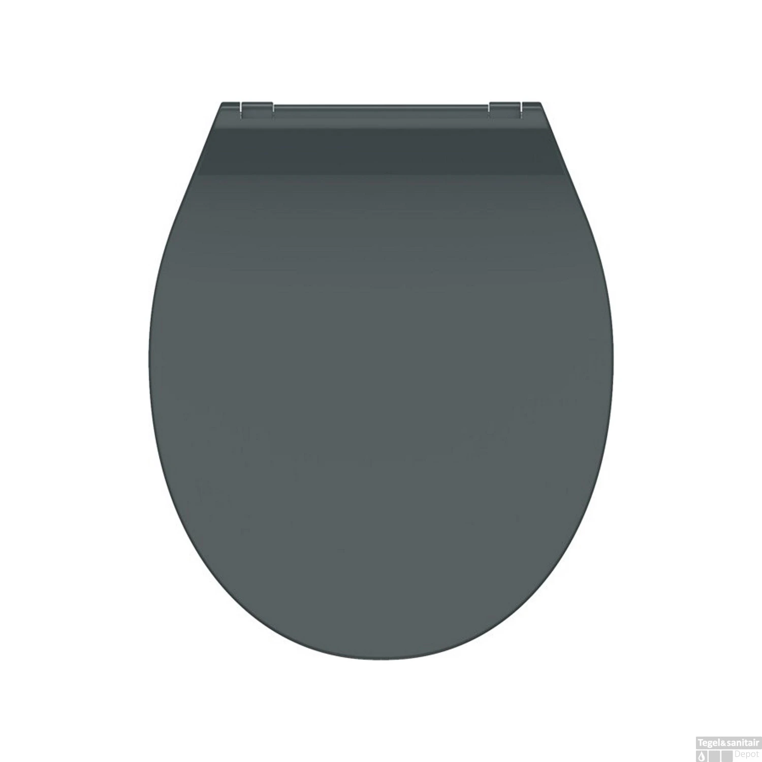 Toiletzitting Schutte Slim Anthrazit Duroplast Ultra Dun Met Soft Close En Quick Release Antraciet - Afbeelding 2