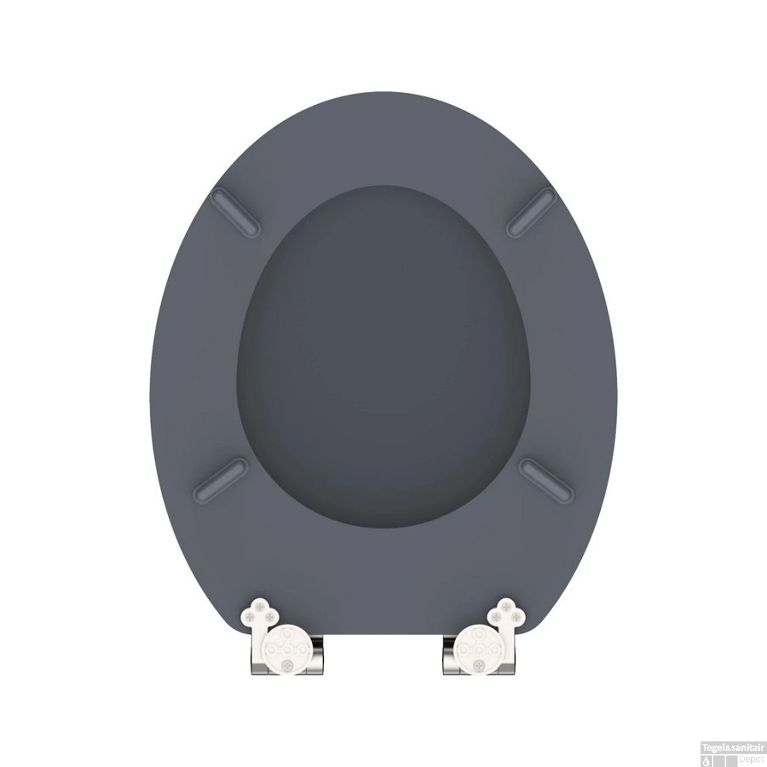 Toiletzitting Schutte Spirit Athrazit MDF Soft Close Mat Antraciet 4 Toiletzitting Schutte Spirit Athrazit MDF Soft Close Mat Antraciet - Afbeelding 4