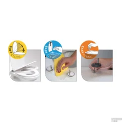 Toiletzitting Tiger Blade Duroplast Softclose Wit -Baden Luxe Verkoop toiletzitting tiger blade duroplast softclose wit tech 2