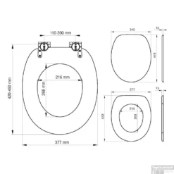 Toiletzitting Tiger Leatherlook Hout Zwart -Baden Luxe Verkoop toiletzitting tiger leatherlook hout zwart tec