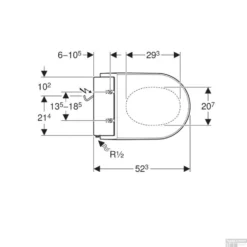 Toiletzitting Met Onderdouche Geberit AquaClean Tuma Classic Alpien Wit -Baden Luxe Verkoop toiletzitting tuma classic geberit wit tech1