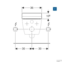 Toiletzitting Met Onderdouche Geberit AquaClean Tuma Classic Alpien Wit -Baden Luxe Verkoop toiletzitting tuma classic geberit wit tech2
