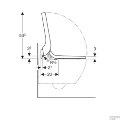 Toiletzitting Met Onderdouche Geberit AquaClean Tuma Classic Alpien Wit -Baden Luxe Verkoop toiletzitting tuma classic geberit wit tech3