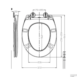 Toiletzitting Wiesbaden Malta One Touch Softclose Mat Zwart -Baden Luxe Verkoop toiletzitting wiesbaden malta one touch softclose mat zwart tech