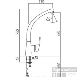 Tres Eco Keukenkraan Chroom 17044702